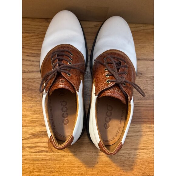 Ecco Mens Authentic Croc Print Leather Golf Shoes Size 9 - Picture 6 of 10